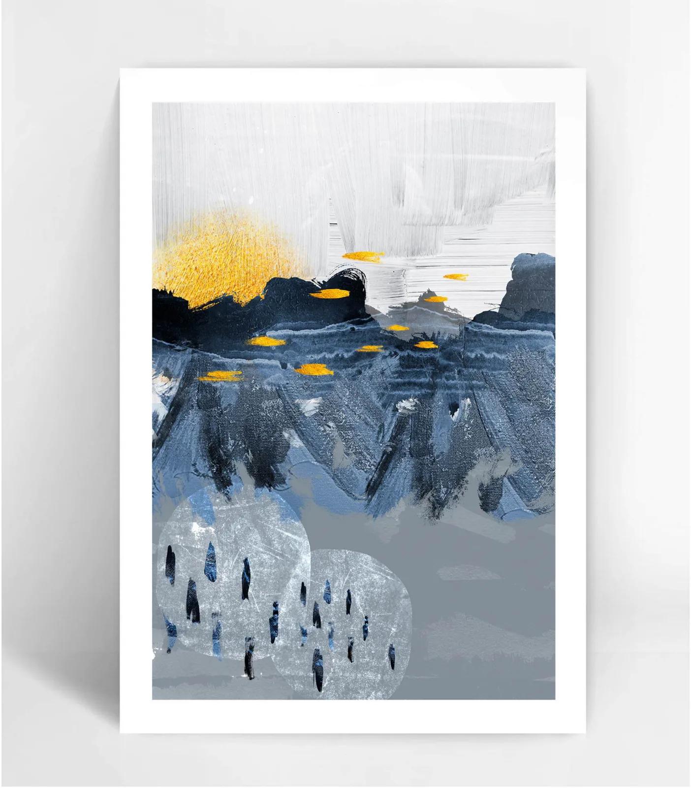Unframed fine art print on textured archival paper